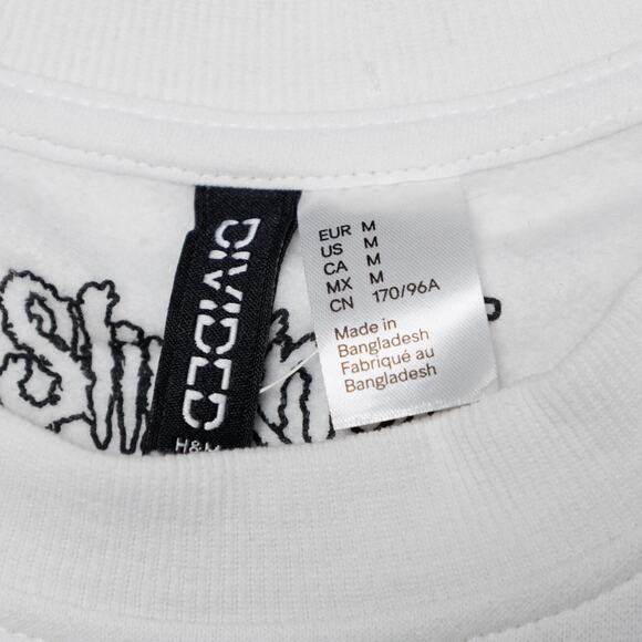 H&M Slipknot White Graphic Print Sweatshirt Womens Size M - Picture 3 of 12